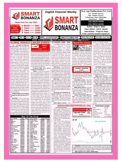 Cover image for Smart Bonanza Financial Weekly English